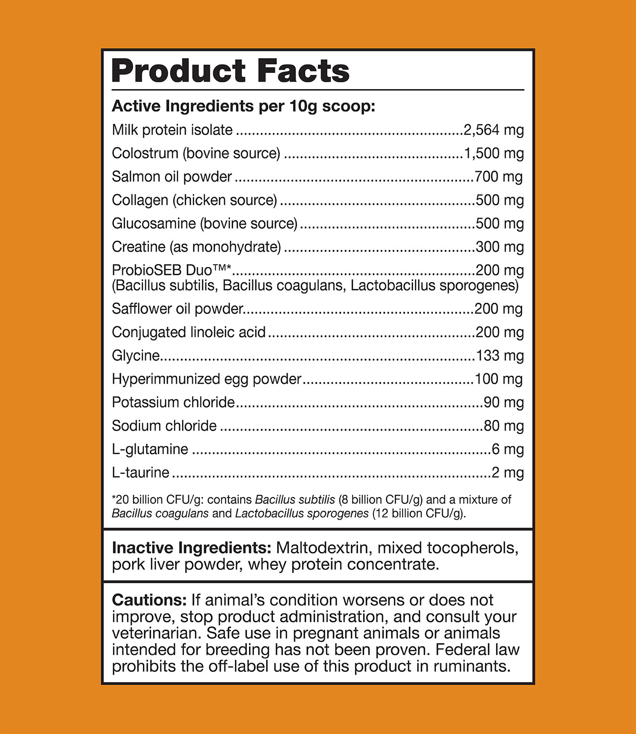product facts